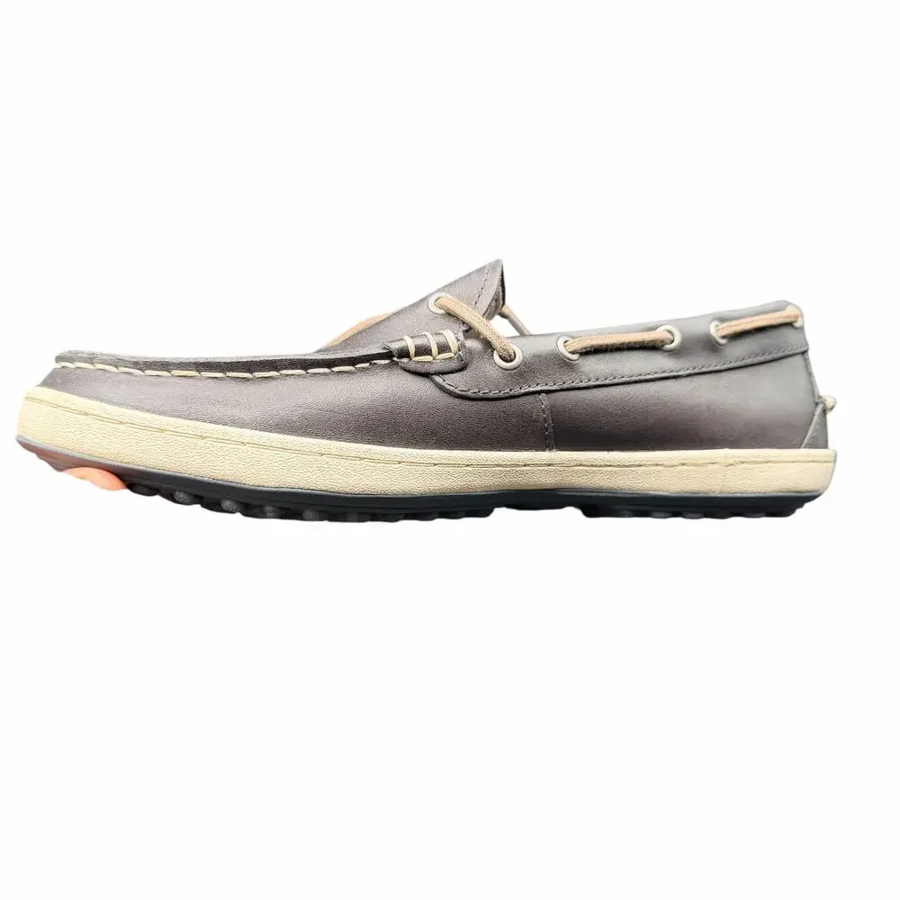 Cole Haan Men’s Black Leather Boat Shoes Size 8M Moc Toe Casual